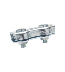 Lot de 2 serre-cã¢bles acier zingué diamètre 4 x l.42 x l.18.5 mm Standers  - Sanifer Tamatave