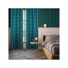  Rideau tamisant irrina bleu canard 135 x 260 cm  - Sanifer Tamatave