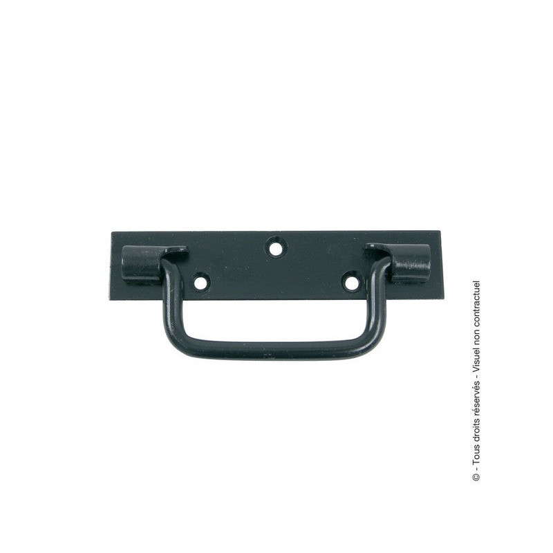 Poignée sur platine acier prépeint h 25 x l 160 x p 10 mm AFBAT - Sanifer Tamatave