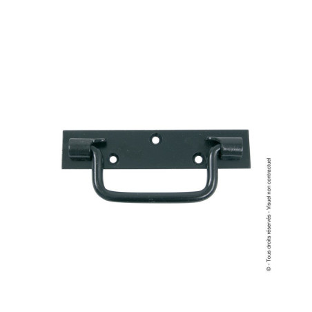  Poignée sur platine acier prépeint h 25 x l 160 x p 10 mm AFBAT - Sanifer Tamatave