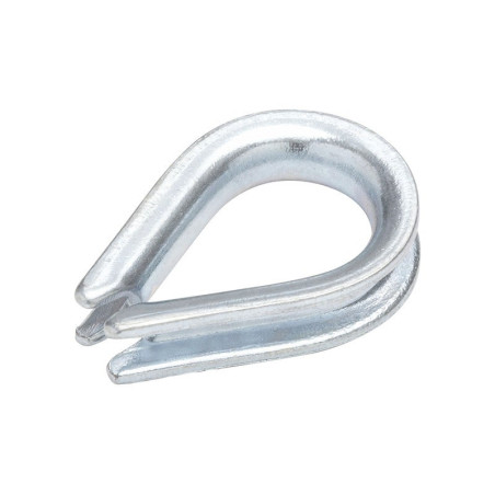  Lot de 2 cosses coeur acier zingué diamètre 3 x l.19 x l.12 mm Standers STANDERS - Sanifer Tamatave