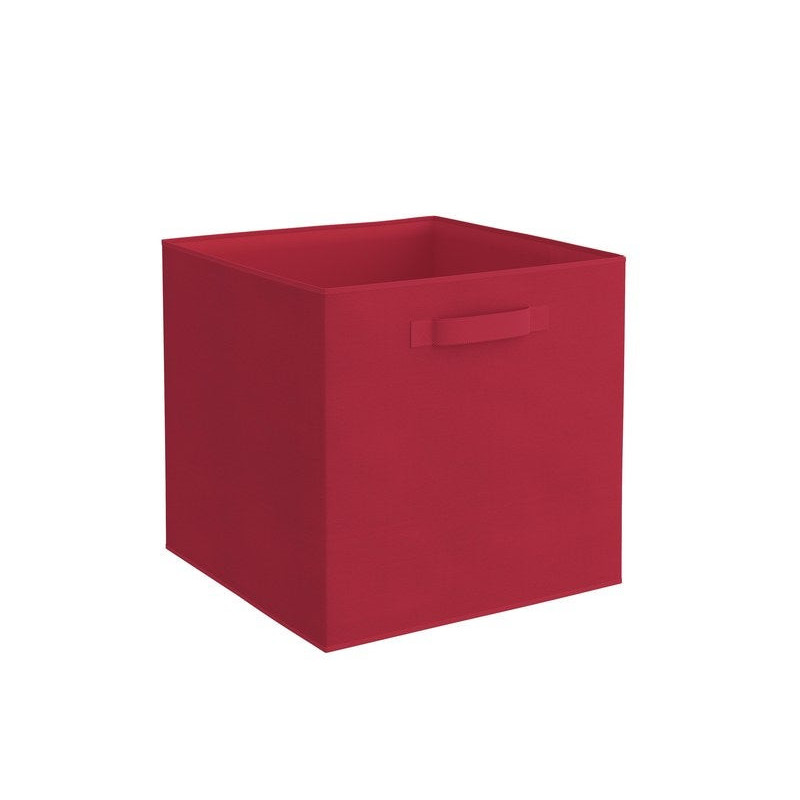  Panier de rangement en polypropylène rouge h 31 x l 31 x p 31 cm SPACEO - Sanifer Tamatave