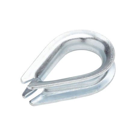  Cosse coeur acier zingué diamètre 9 x l.110 x l.12 mm Standers STANDERS - Sanifer Tamatave