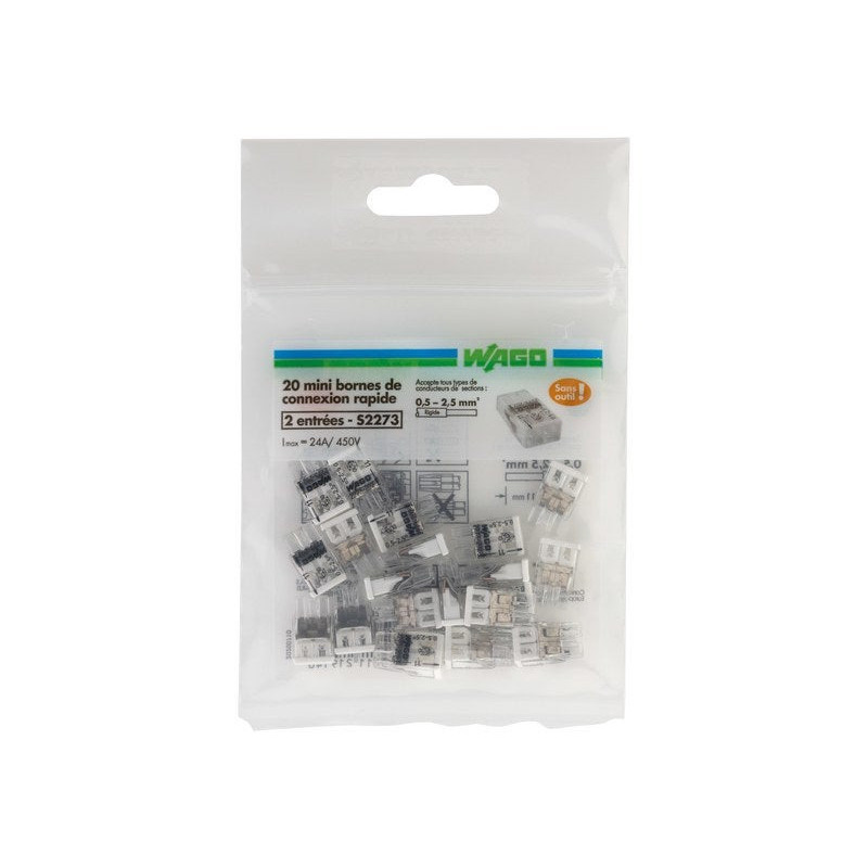  Lot de 20 minibornes automatiques 25 mmâ² pour rigide zenitech  - Sanifer Tamatave