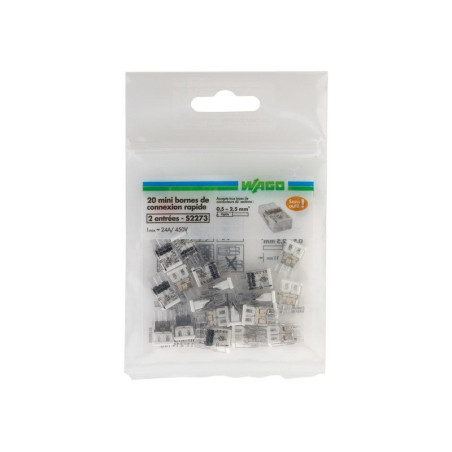  Lot de 20 minibornes automatiques 25 mmâ² pour rigide zenitech  - Sanifer Tamatave