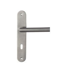  Poignée de porte sara inox entraxe 195mm cle l sur cale de 2 pièces INSPIRE - Sanifer Tamatave