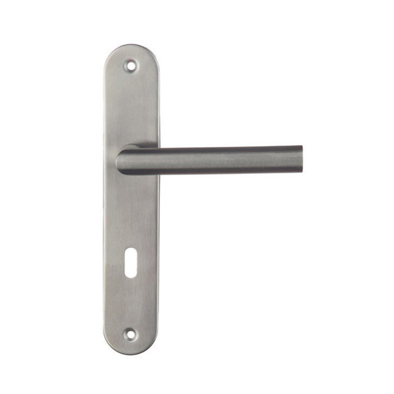  Poignée de porte sara inox entraxe 195mm cle l sur cale de 2 pièces INSPIRE - Sanifer Tamatave