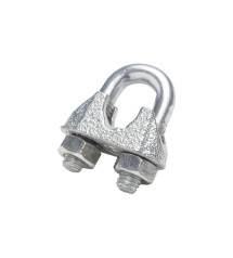  Serre-câble acier zingué diamètre 8 x l.8 x l.6.5 mm Standers  - Sanifer Tamatave