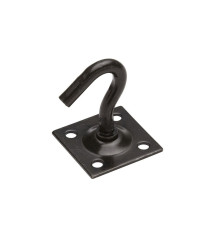  Crochet fixe+platine azn noir d8mm plat45x45mm  Standers  - Sanifer Tamatave