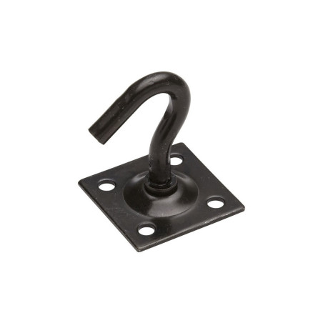  Crochet fixe+platine azn noir d8mm plat45x45mm  Standers  - Sanifer Tamatave