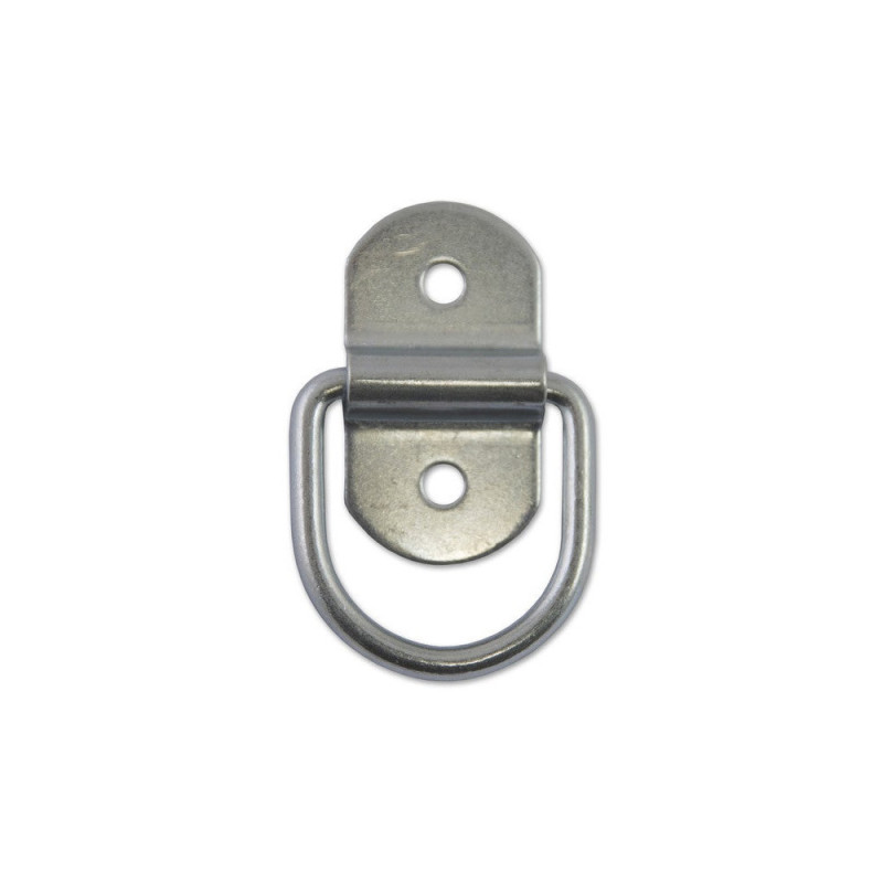  Lot de 2 anneaux acier zingué l 58 x l 32 x ep 5 5 mm  - Sanifer Tamatave