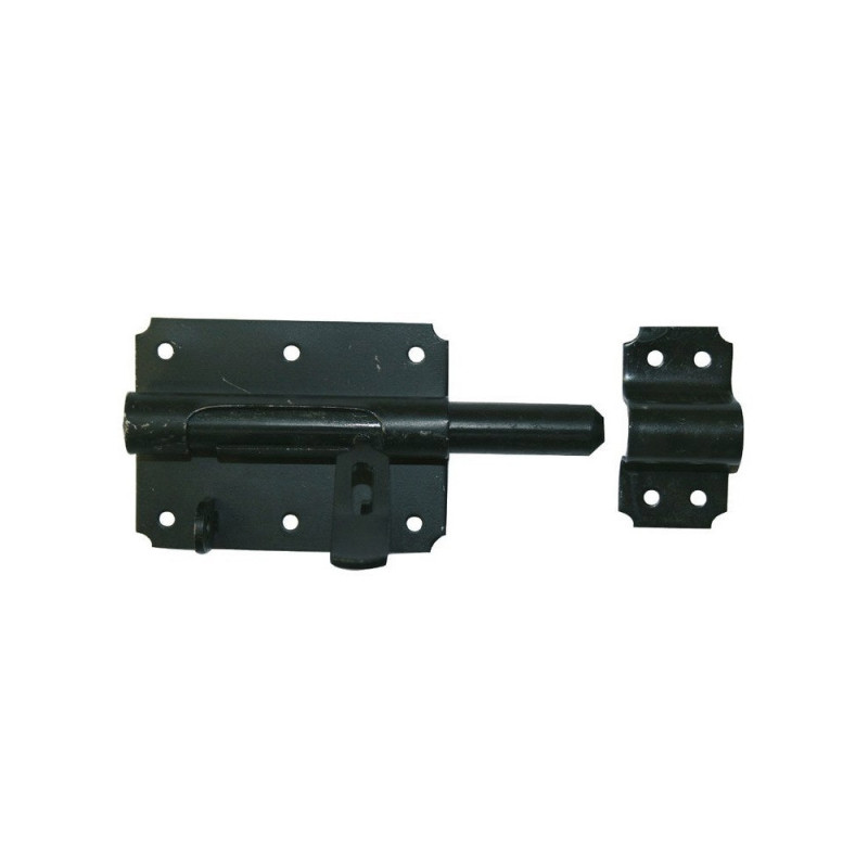  Verrou de box porte cadenas acier prépeint h 70 x l 120 x p 20 mm  - Sanifer Tamatave