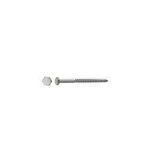  Lot de 2 tirefond inox tête 6 pans diamètre 8 mm x l.70 mm Standers  - Sanifer Tamatave