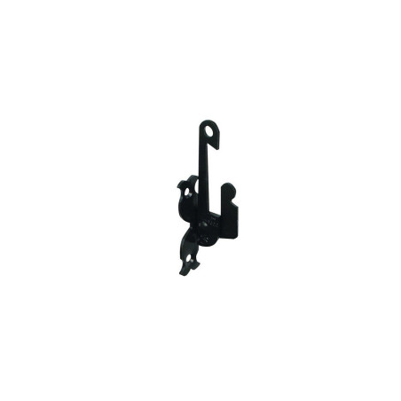  Support d'espagnolette acier prépeint h 130 x l 25 x p 40 mm  - Sanifer Tamatave