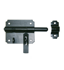  Verrou de box porte cadenas acier prépeint h 70 x l 150 x p 26 mm  - Sanifer Tamatave