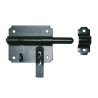 Verrou de box porte cadenas acier prépeint h 70 x l 150 x p 26 mm  - Sanifer Tamatave