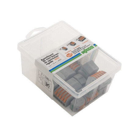 Assortiment de 20 bornes automatiques 25 mm² pour rigide et souple zenitech  - Sanifer Tamatave