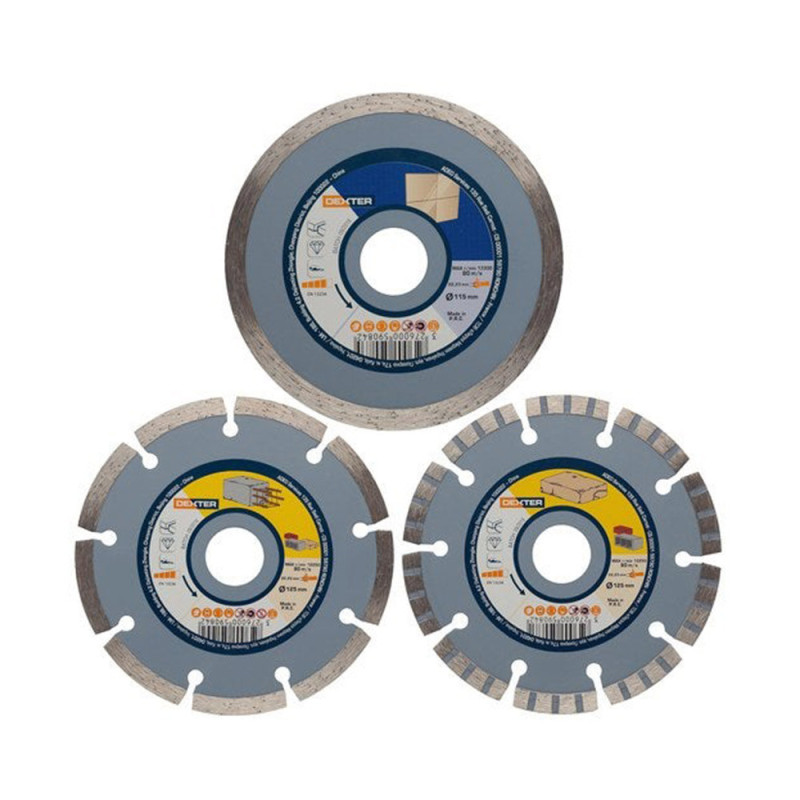  Disque diamant céramique béton 125x222 x3 NR DEXTER - Sanifer Tamatave