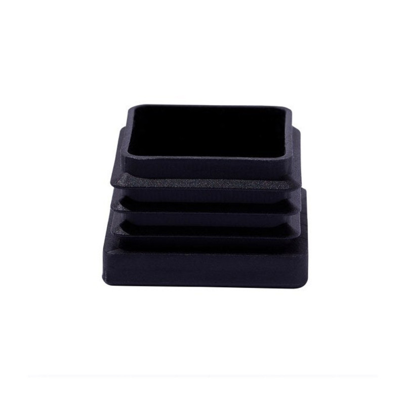  Lot de 4 embouts plastique noir 40x40mm STANDERS - Sanifer Tamatave