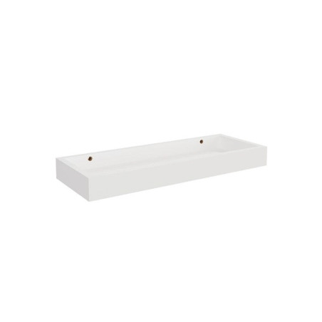  Etagère tiroir blanc mat l 40 x h 1 2 x p 15 cm ep 12 mm SPACEO - Sanifer Tamatave