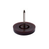  Lot de 4 patins plastique à clou marron 19mm STANDERS - Sanifer Tamatave