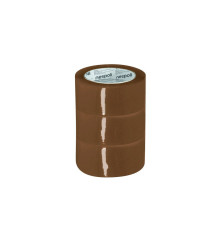 Lot de 3 rubans adhesif d'emballage marron  50mm x 66m Nespoli  - Sanifer Tamatave