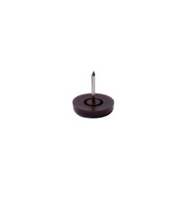 Lot 32 patins+clou plastique marron 20mm  - Sanifer Tamatave