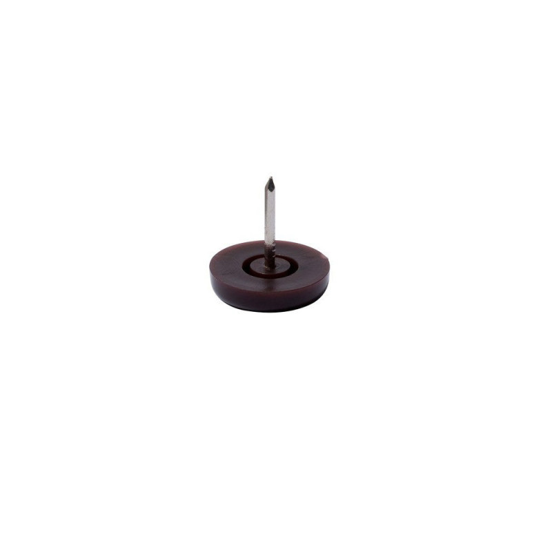  Lot 32 patins+clou plastique marron 20mm  - Sanifer Tamatave