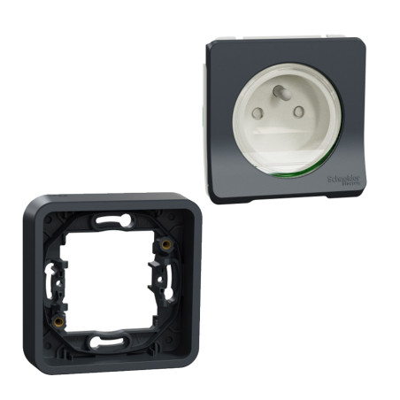  Prise de courant encastrable 2P+T NF-USE* MUREVA SCHNEIDER ELECTRIC - Sanifer Tamatave