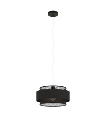 Suspension 1x E27 métal noir ottomane d 40 cm INSPIRE - Sanifer Tamatave