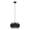 Suspension 1x E27 métal noir ottomane d 40 cm INSPIRE - Sanifer Tamatave