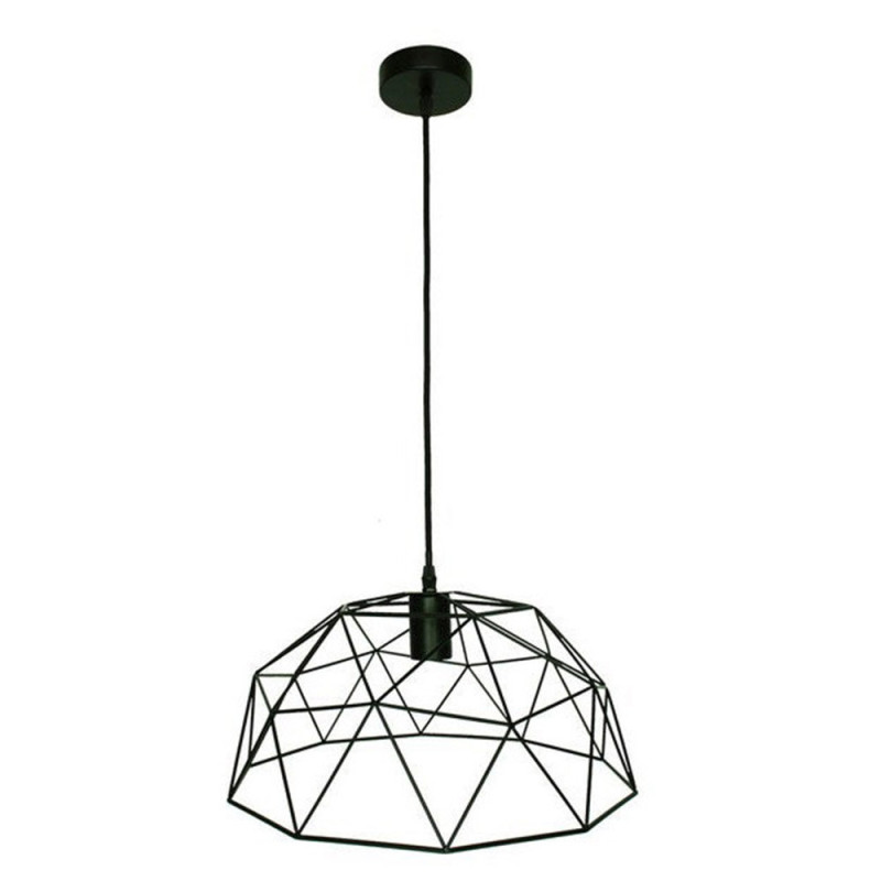 Suspension E27 design wireframe métal noir 1 x 60 w INSPIRE - Sanifer Tamatave