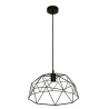 Suspension E27 design wireframe métal noir 1 x 60 w INSPIRE - Sanifer Tamatave