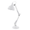  Lampe de table BORGILLIO en acier blanc 1XE27 60W H710 EGLO - Sanifer Tamatave