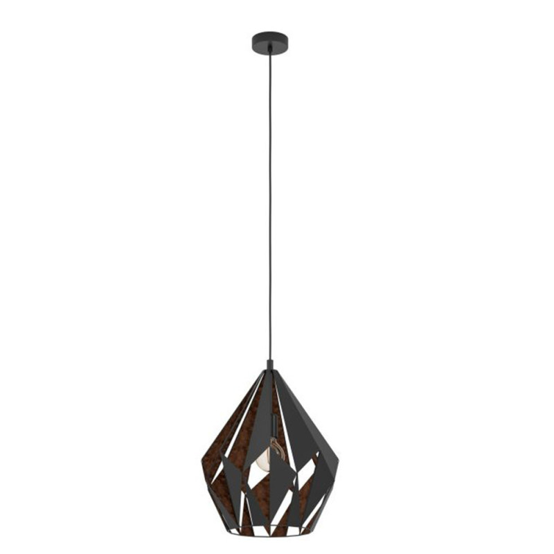  Suspension E27 style industriel farell métal blanc 1 INSPIRE - Sanifer Tamatave
