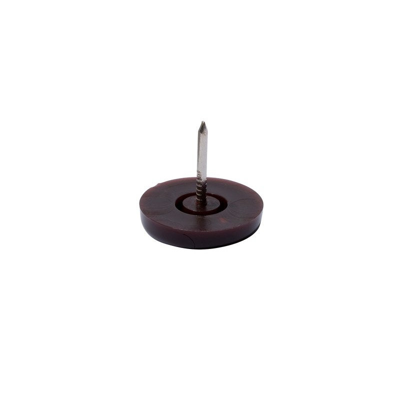  Lot de 4 patins plastique à clou marron 22mm STANDERS - Sanifer Tamatave