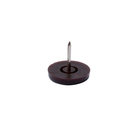  Lot de 4 patins plastique à clou marron 22mm STANDERS - Sanifer Tamatave