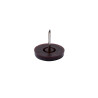  Lot de 4 patins plastique à clou marron 22mm STANDERS - Sanifer Tamatave
