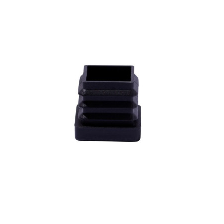  Lot de 4 embouts plastique noir 25x25mm STANDERS - Sanifer Tamatave