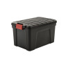  Malle de rangement iris en plastique noir 60 l l  39 5 x p  59 x h  35 5 cm  - Sanifer Tamatave