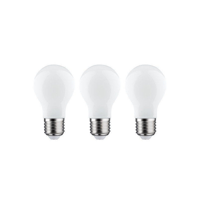  Lot de 3 ampoules led E27 806lm 60w classe énergétique a blanc chaud LEXMAN - Sanifer Tamatave
