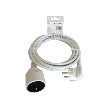  Rallonge électrique ménager avec terre h05vvfblanc 3m LEXMAN - Sanifer Tamatave