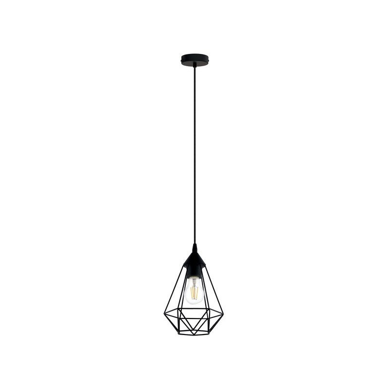  Suspension E27 style industriel byron diamètre  17 5 métal noir 1 x 60w INSPIRE - Sanifer Tamatave