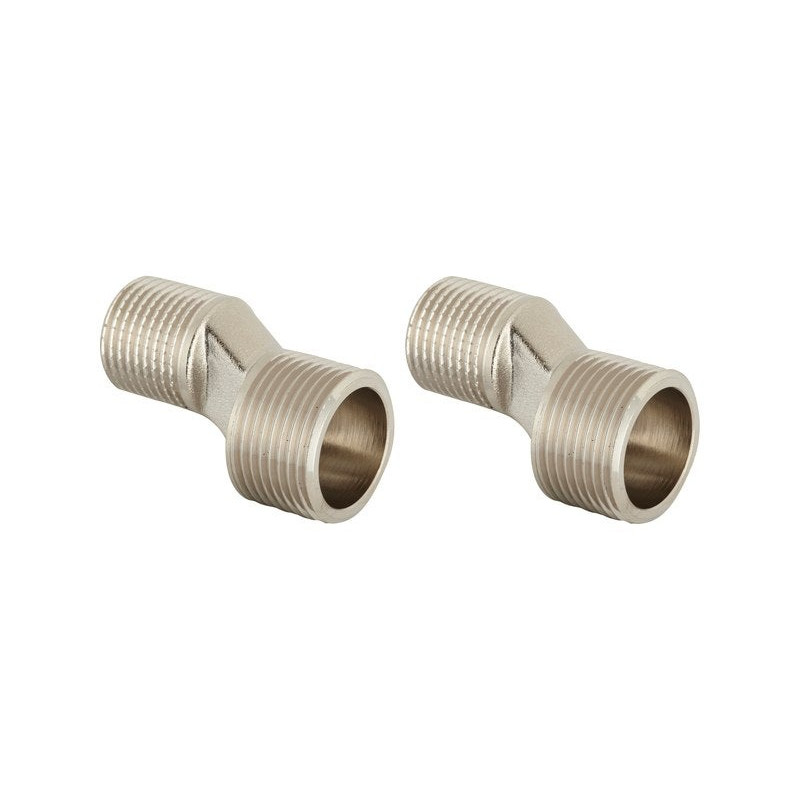 Lot de 2 raccords excentrés, mâle / mâle 15 x 21/20 x 27 mm  - Sanifer Tamatave