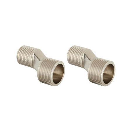 Lot de 2 raccords excentrés, mâle / mâle 15 x 21/20 x 27 mm  - Sanifer Tamatave