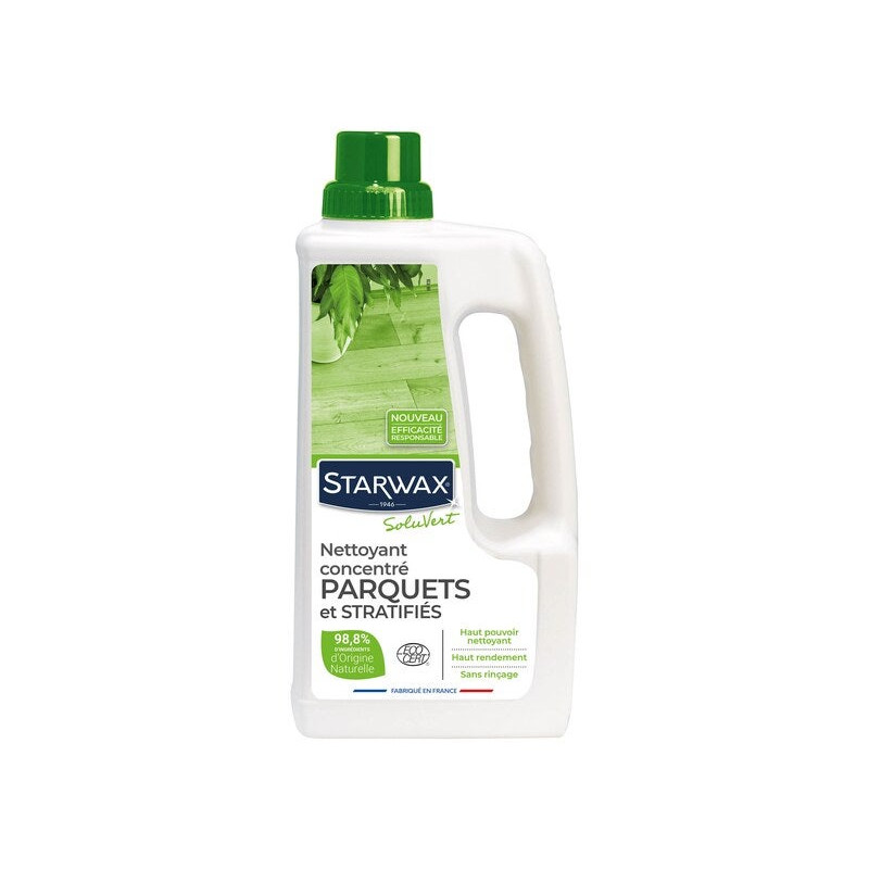  Nettoyant parquet et sol stratifie soluvert 1l STARWAX - Sanifer Tamatave