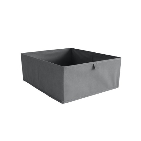 Panier de rangement M Intissé Spaceo Home granit gris H.16.5 X L.36 X p.42 cm|Sanifer  Tamatave