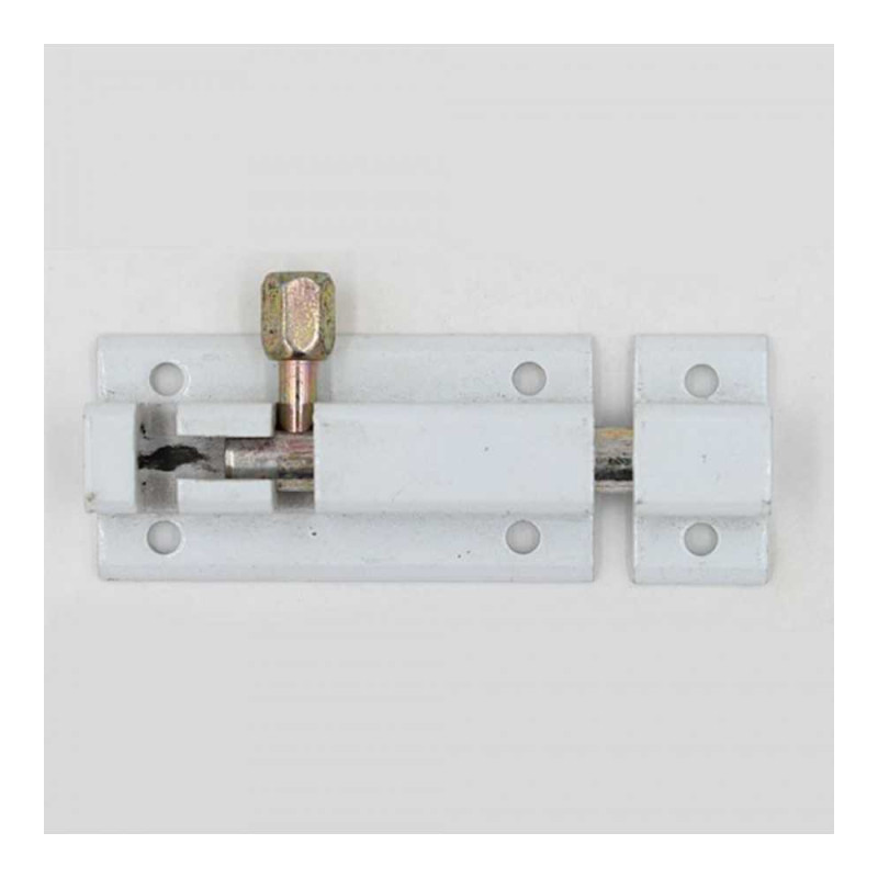  Verrou aluminium blanc 80mm Amig AMIG - Sanifer Tamatave