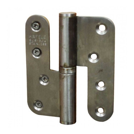 Paumelle gauche en acier mat 100x36 mm HAFELE - Sanifer Tamatave
