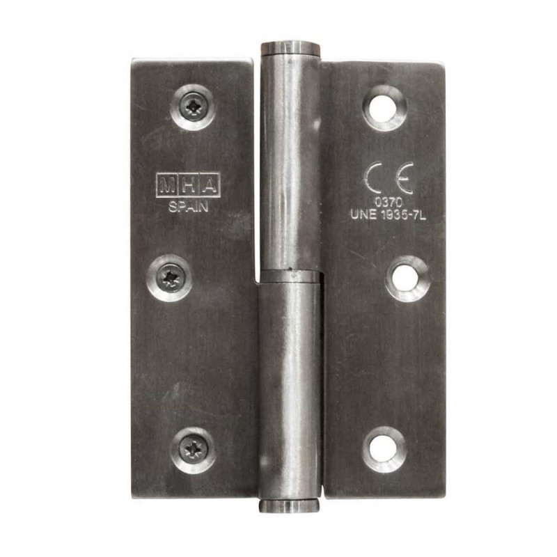 Paumelle en inox droite 90x65x2.5mm 477 Mha MHA - Sanifer Tamatave